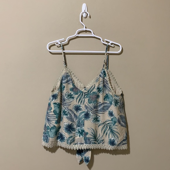 Miss Me Women’s Floral Print Lace Trim Cami-Size M NWT - Picture 6 of 10